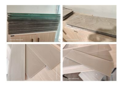 DAMAGED STOCK OF PARTITION BOARD OF APPROX. 159 PIECES.